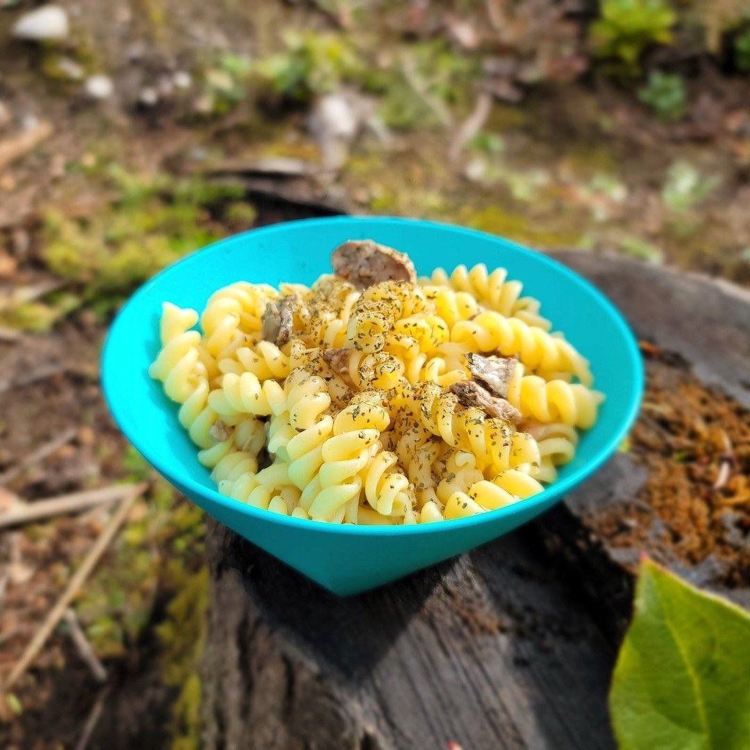 Pasta met champignons en knoflook